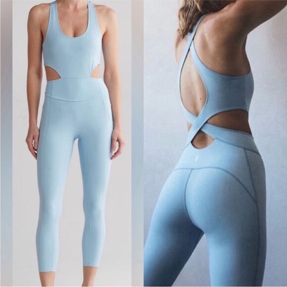 FP Movement by Free People Pants - Free people NWT Back it Up Onesie in
MEDITERRANEAN Size Large